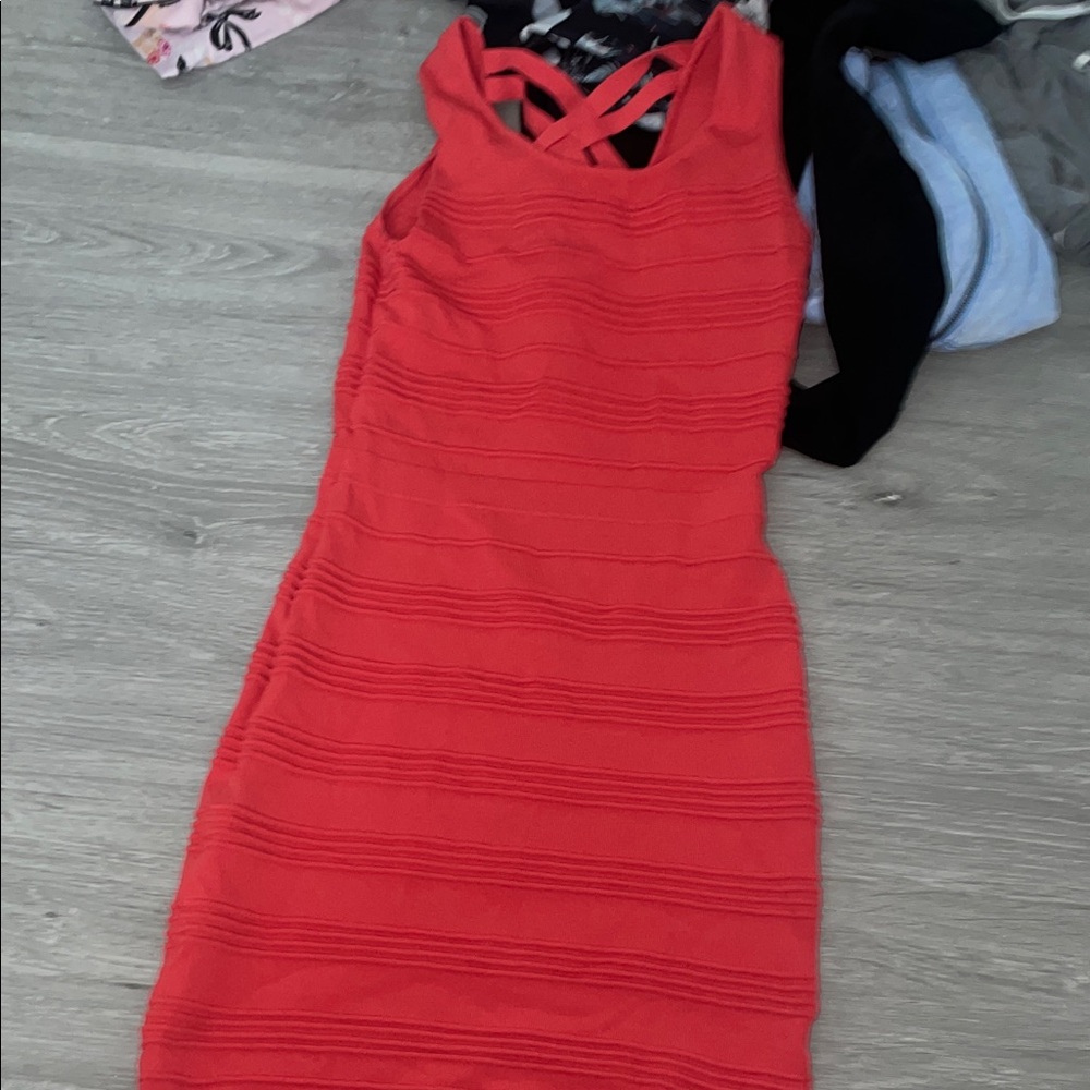 Gianni Bini Bold Red Mini Dress